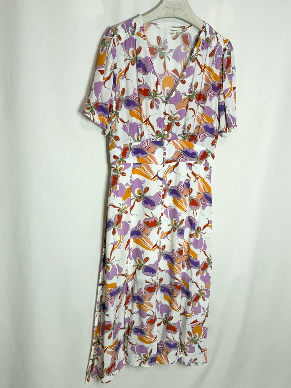 Suncoo Paris Caitlin Floral Print Midi Dress - Picture 4 of 9